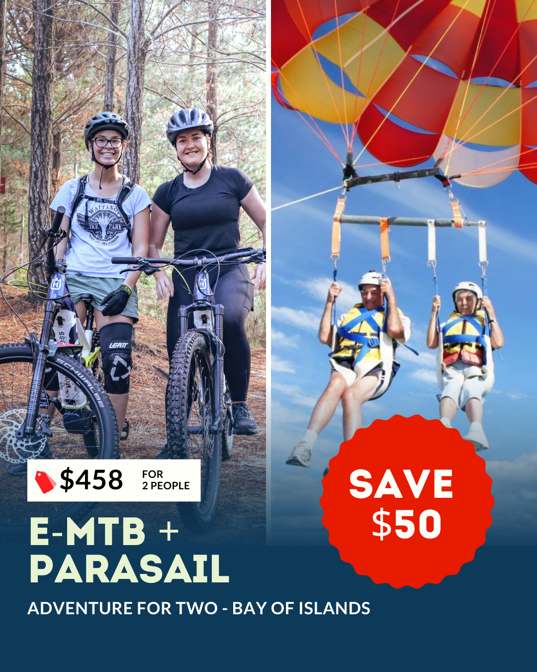 Adventure Combo - MTB + Parasail